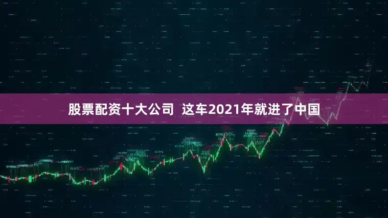 股票配资十大公司  这车2021年就进了中国